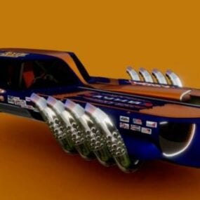 Raceauto Dodge Charger 3D-model