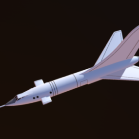 Modelo 3d de design de nave espacial libélula