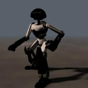 Droid Head Robot 3d model