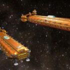 Dromedary Sci-fi Transport Spaceship