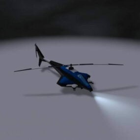无人机直升机设计 3d 模型