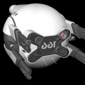 Drone Sci-fi Design 3D-malli