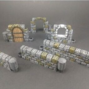 نموذج حجر الزنزانة ثلاثي الأبعاد قابل للطباعة