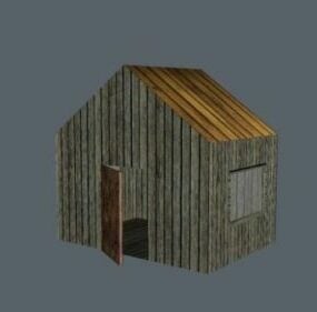 3d модель маленького дерев'яного будинку