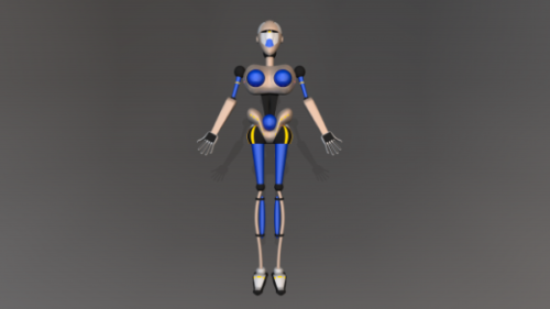 Emilea Girl Robot Character