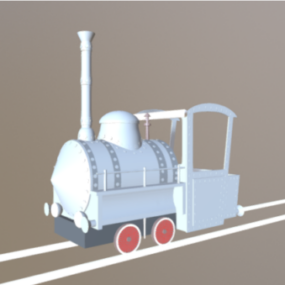 エマ機関車列車 3D モデル