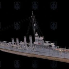 En Gabolde Navy Ship τρισδιάστατο μοντέλο