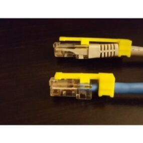 Pembaikan Klip Kabel Ethernet Model 3d boleh cetak