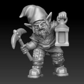 Kötü Gnome Heykeltıraş 3D modeli