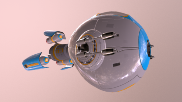 Explorer Sci Fi Spaceship Design Free 3d Model Fbx