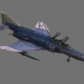 F-4 Phantom-Flugzeug 3D-Modell