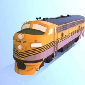 نموذج قطار Drgw للسكك الحديدية الغربية ثلاثي الأبعاد