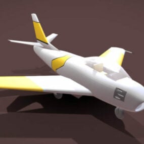 飛行機F86セイバー3Dモデル
