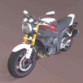 Futuristisches Super-Motorrad-3D-Modell