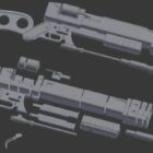 Fucile laser stampabile Fallout 4 diviso