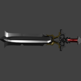Fantasy Gaming Sword דגם תלת מימד