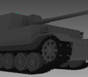 फर्डिनेंड एलीफैंट जर्मन टैंक 3डी मॉडल