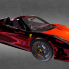 פרארי 458 מכונית ספורט אדומה