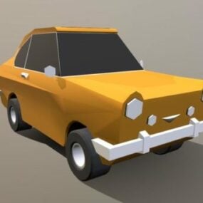 Fiat 850 Coupe Model 3D samochodu animowanego