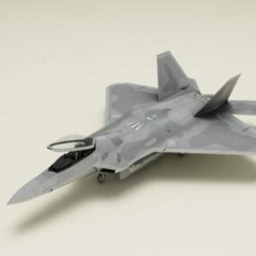 Jouet d'avion en bois de dessin animé modèle 3D