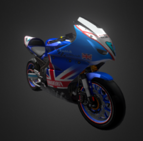 Gp Motorcycle Firehawk 3d model
