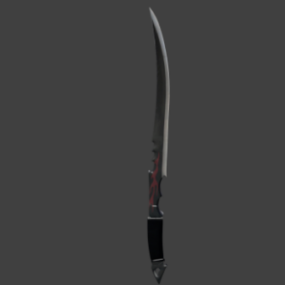 Weapon Flame Sword 3d model