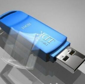 Flash-muisti USB-asema 3d-malli