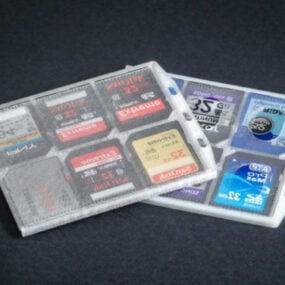 Плоский держатель для SD-карт 3d модель для печати