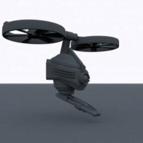 Modello 3d dell'arma robot volante