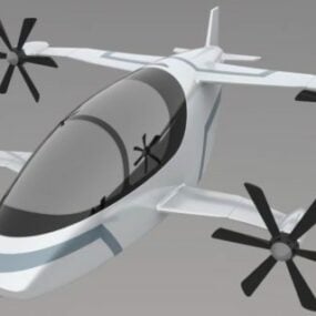 Flying Fish Aircraft 3d model