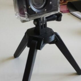 Utskrivbart sammenleggbart kamerastativ 3d-modell