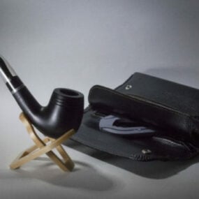 Modello 3d dell'attrezzatura per smerigliatrice da fumo