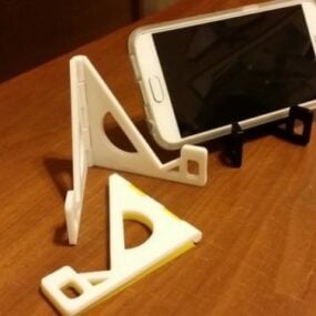 Printable Folding Hinged Phone Stand 3d model