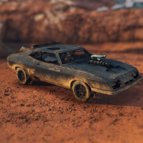Model 3d Mobil Ford Falcon Xb Coupe