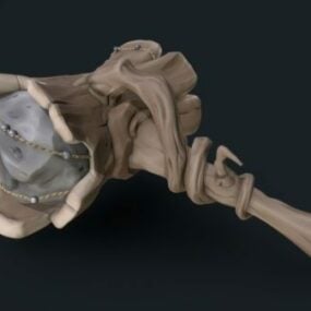 Lesní kladivo zbraň 3D model