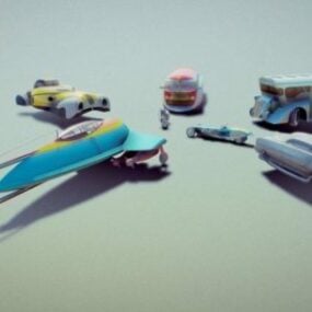 Car Plane Transport Collection 3D model