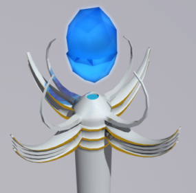 Frost Staff Weapon 3d-modell