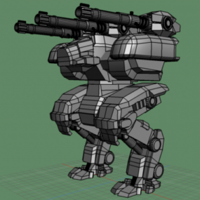 愤怒的战士机器人3d模型