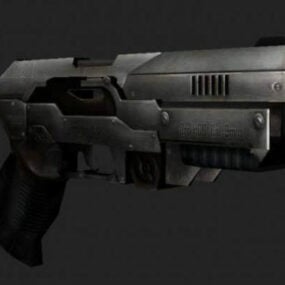 Model 3d Reka Bentuk Senjata Pistol Masa Depan