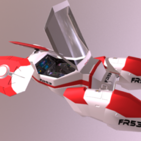 Future Racer Vehicle Design 3d model