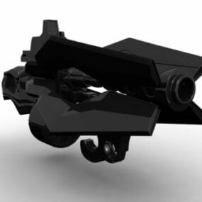 Futurist Gun Concept 3d-modell