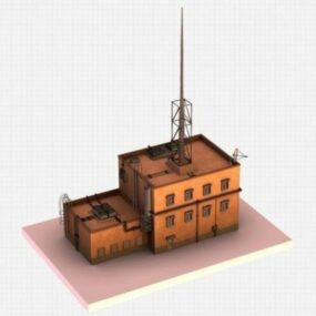 3д модель здания гетто