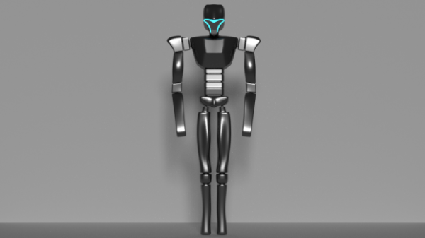 Futuristic Sci-fi Humanoid Cyborg