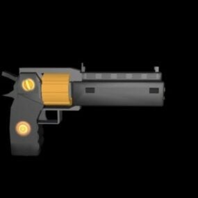 Futuristisch revolverhandpistool 3D-model