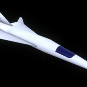 نموذج تصميم سفينة الفضاء المستقبلية ثلاثي الأبعاد