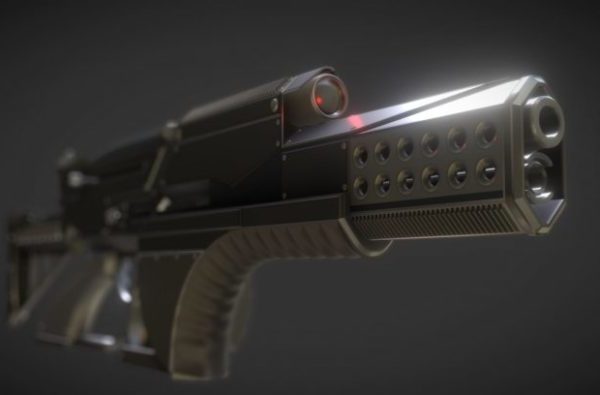 Futuristisch Alien Gun Weapon Concept