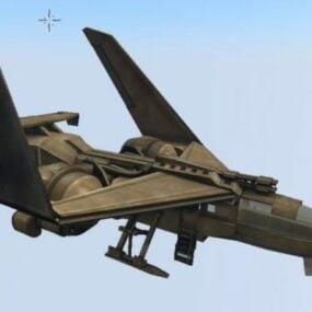 Futuristisches Combat Jet Fighter 3D-Modell