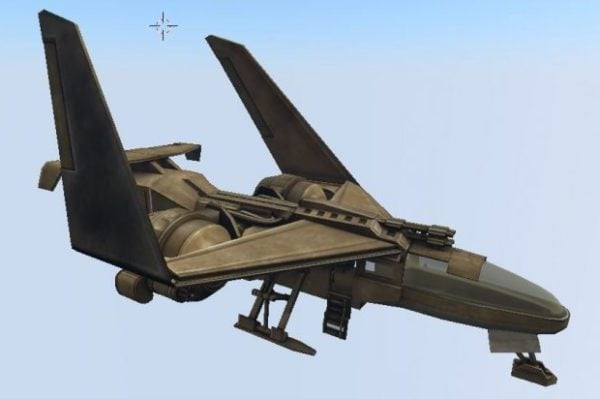 Avion de combat futuriste