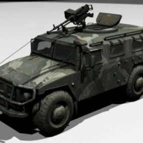 Militair Gaz-2975 Tiger multifunctioneel voertuig 3D-model