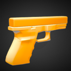 3д модель пистолета Glock Hand Gun